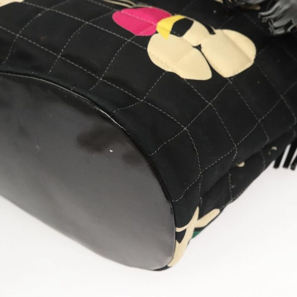Chanel Chocolate Bar Black Canvas Handbag (Pre-Owned) - Picture 7 of 16